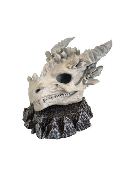 Figura Dragon con base de piedra