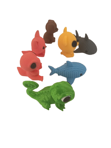 Figuras decorativas con textura punto