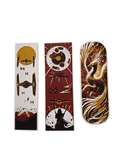 Marca Páginas 3D Ilustrados – Edición Sci-Fi & Fantasía (Set de 3)