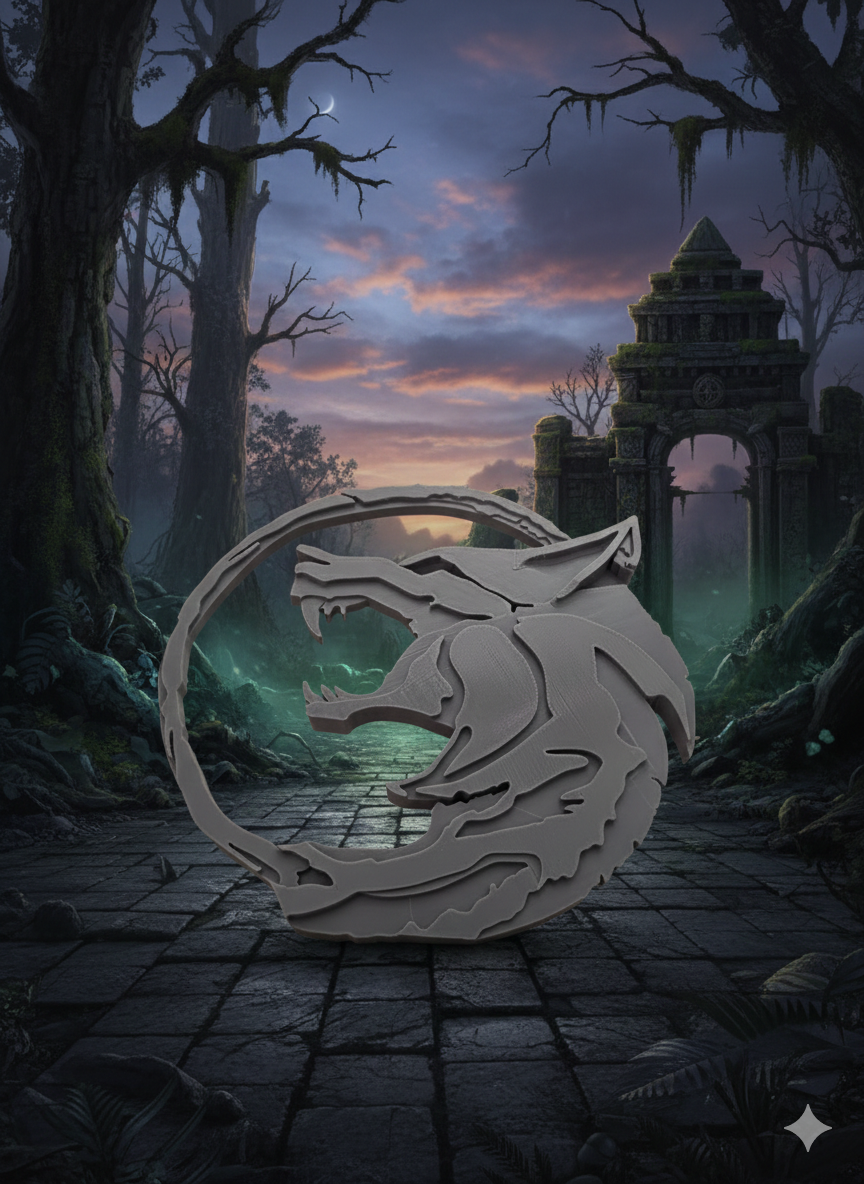 Medallón Decorativo Logo Witcher - Réplica