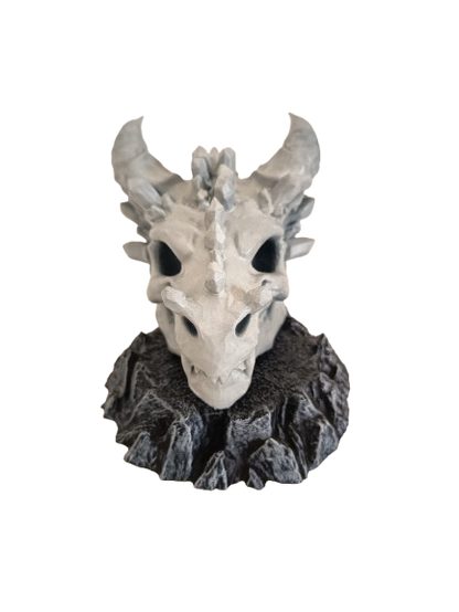 Figura Dragon con base de piedra