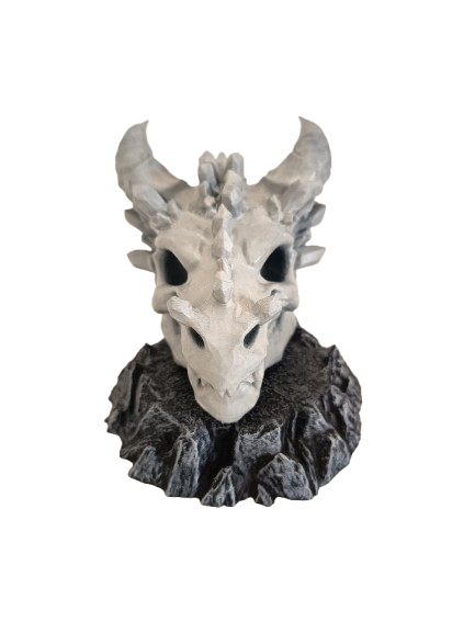 Figura Dragon con base de piedra