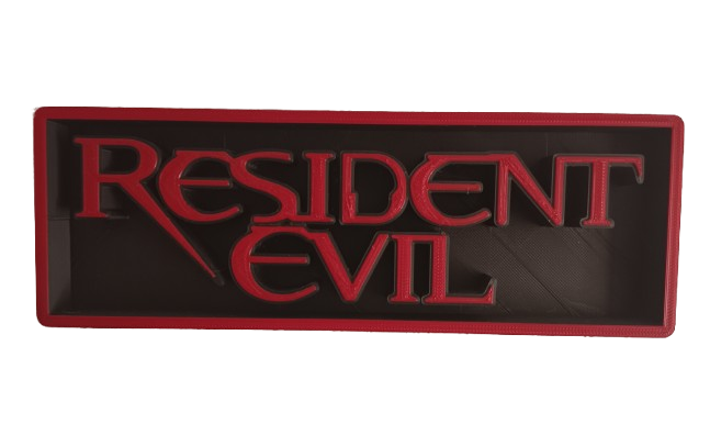 Logo en 3D Resident Evil