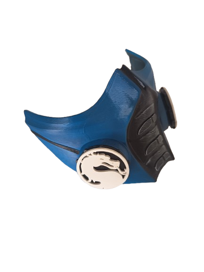 Máscara Azul en 3D – Estilo Sub-Zero