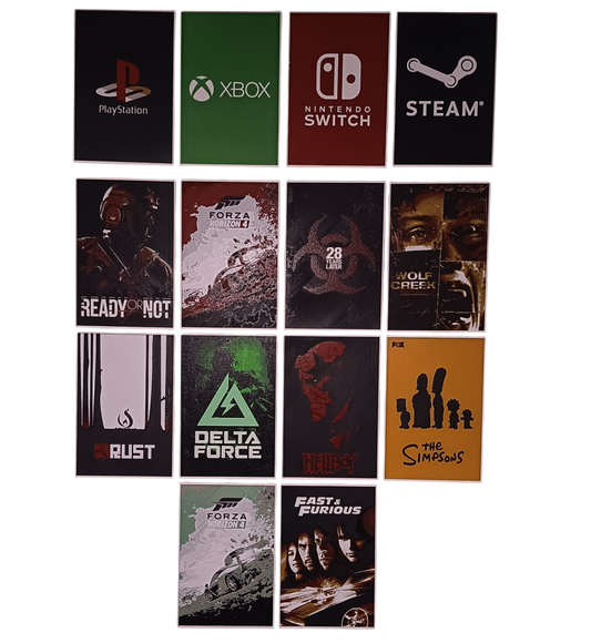 Cuadros en 3d de videojuegos y cine