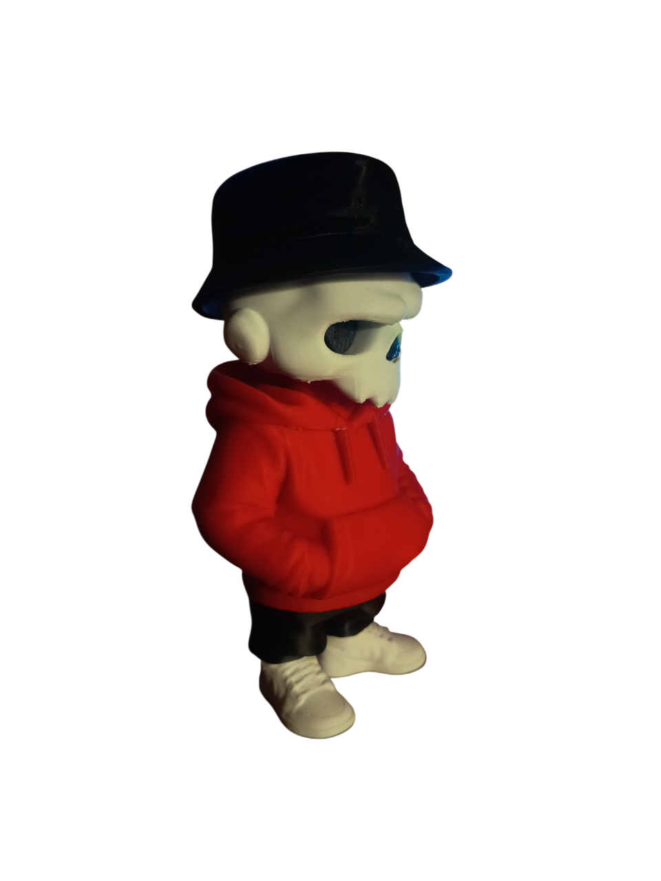 Figura Skull Street Hoodie — Decoración impresa en 3D