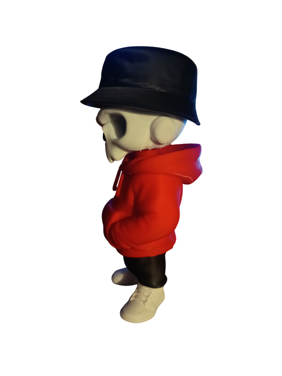 Figura Skull Street Hoodie — Decoración impresa en 3D