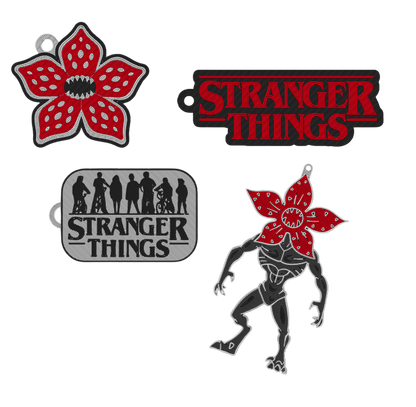 Llaveros 3D "Stranger Things" – Terror y nostalgia en tu bolsillo